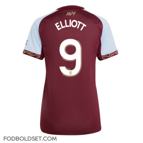 Aston Villa Harvey Elliott #9 Hjemmebanetrøje Dame 2025-26 Kortærmet